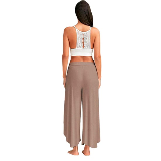 Women's Spandex Harem Yoga Pants Breathable Lounge Trousers, Brown - Image 6