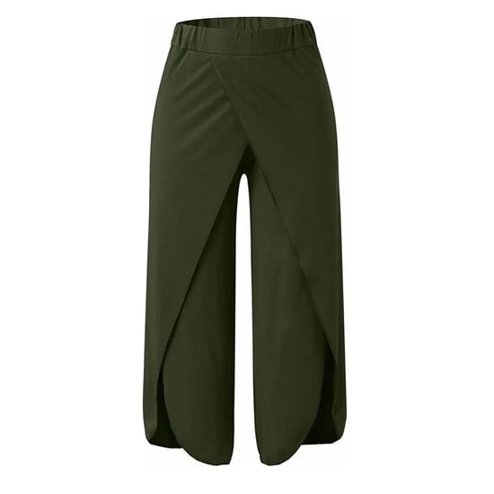 Women's Spandex Harem Yoga Pants Breathable Lounge Trousers, Green - Image 4