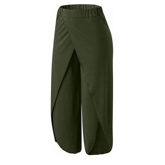 Women's Spandex Harem Yoga Pants Breathable Lounge Trousers, Green - Image 5