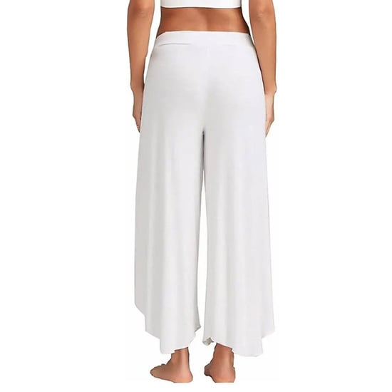 Women's Spandex Harem Yoga Pants Breathable Lounge Trousers, White - Image 2