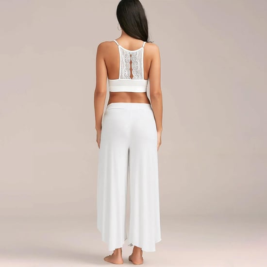 Women's Spandex Harem Yoga Pants Breathable Lounge Trousers, White - Image 6