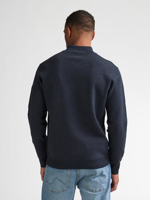 Petrol Industries - Heren Gebreide half-zip sweater stonefield - Blauw - Image 4