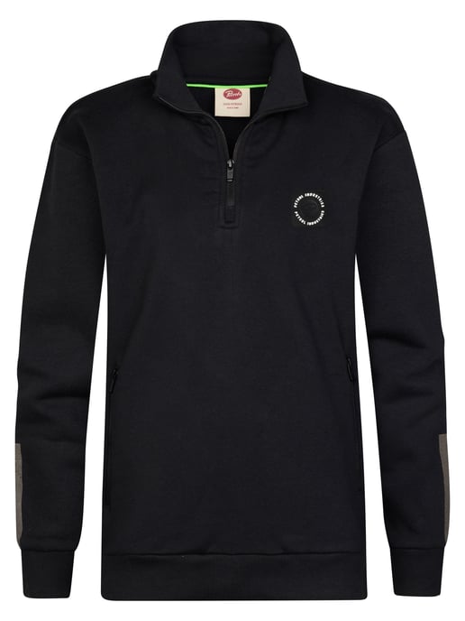 Petrol Industries - Jongens Half-zip sweater Millhaven - Zwart - Image 1