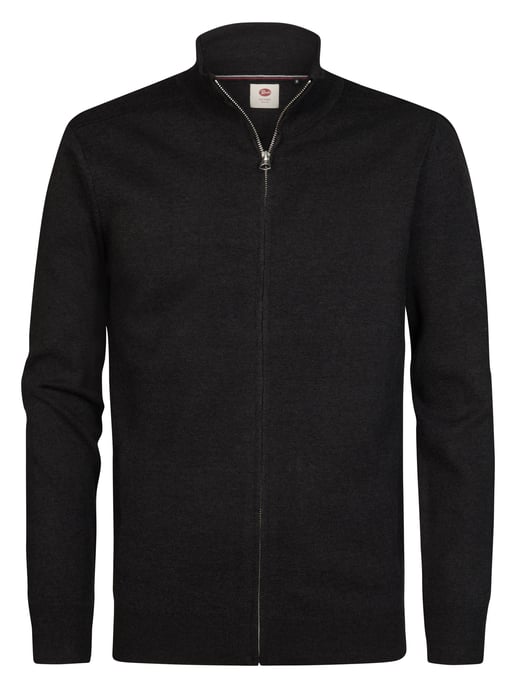 Petrol Industries - Heren Gemêleerd vest met ritssluiting ironfield - Zwart - Image 1