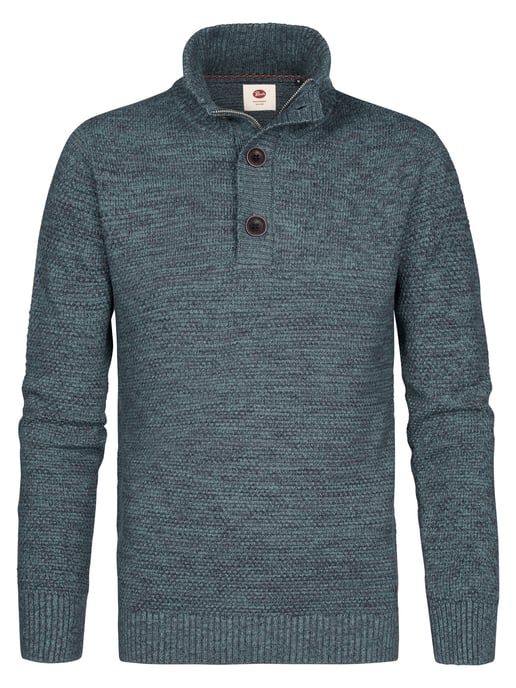 Petrol Industries - Heren Gemêleerde sweater millfield - Blauw - Image 1