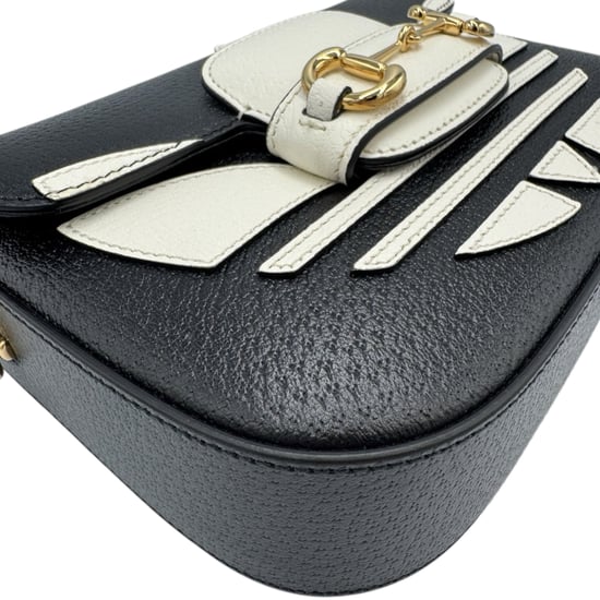 Gucci x Adidas Black Horsebit 1955 Shoulder Bag - Image 6
