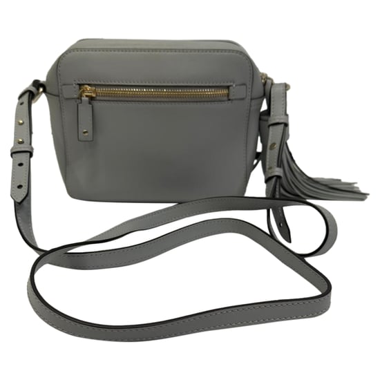 Anya Hindmarch Smiley Crossbody Bag in Grey Leather - Image 1