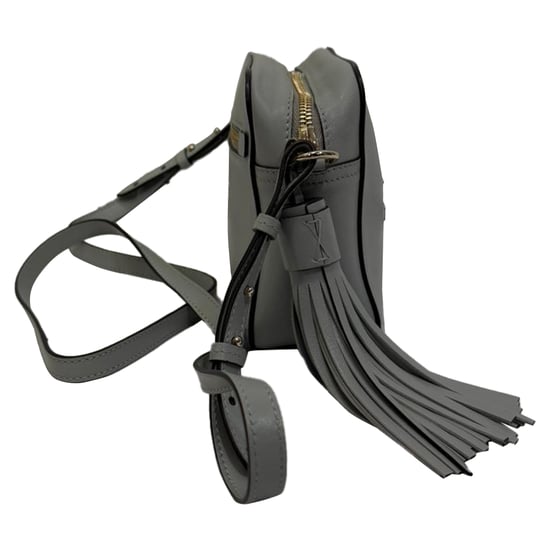 Anya Hindmarch Smiley Crossbody Bag in Grey Leather - Image 2
