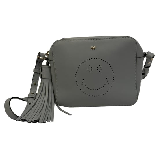 Anya Hindmarch Smiley Crossbody Bag in Grey Leather - Image 3