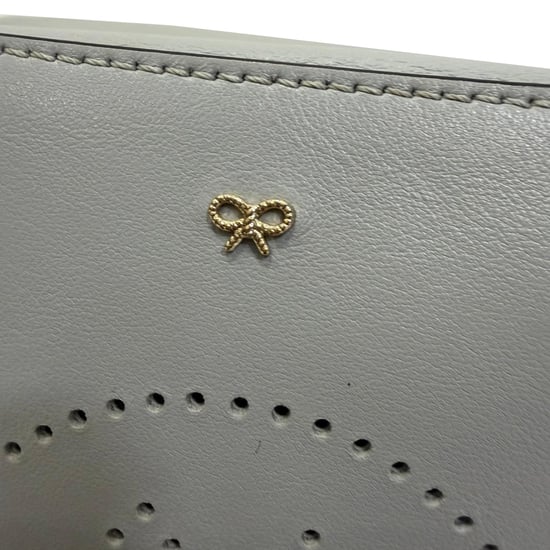 Anya Hindmarch Smiley Crossbody Bag in Grey Leather - Image 4