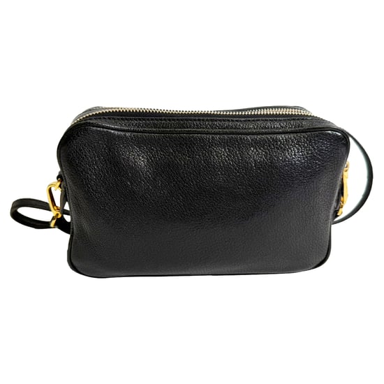 Miu Miu Madras Crossbody Bag in Black Goatskin Leather - Image 3