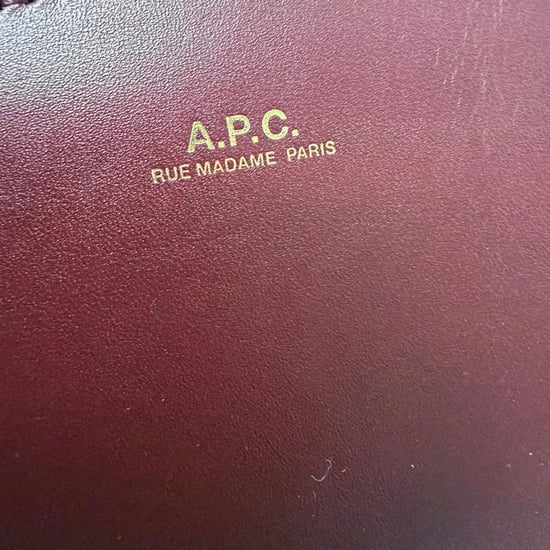 A.P.C. Half Moon Belt Bag in Red Leather - Image 4