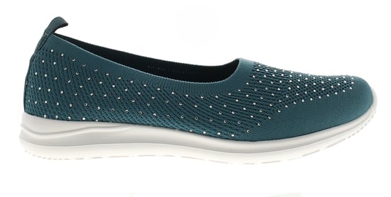 Platino Womens Flat Shoes Meryl Slip On teal - Image 2