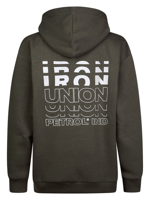 Petrol Industries - Jongens Relaxed hoodie met print ironrun - Grijs - Image 2