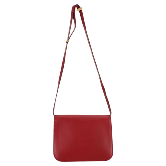 Celine Medium Classic Box Shoulder Bag in Burgundy Calf Leather - Image 3