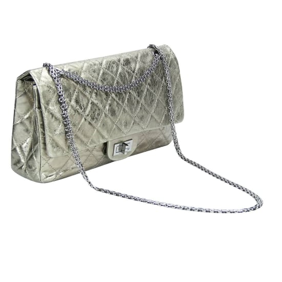 Chanel 2.55 Reissue Jumbo Gold Aged Calfskin Ruthenium - Image 3
