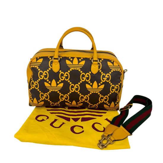 Gucci x Adidas Duffle Bag GG Leather - Image 2