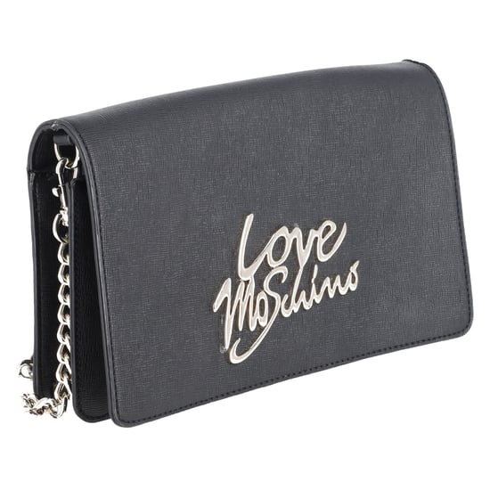 Love Moschino Small Convertible Crossbody Bag in Black Leather - Image 1