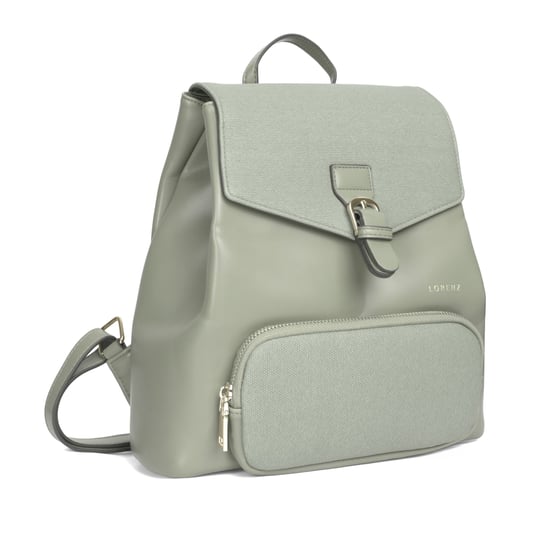 Women’s Small Backpack, Stylish Work School Rucksack Bag in Sage - Image 3