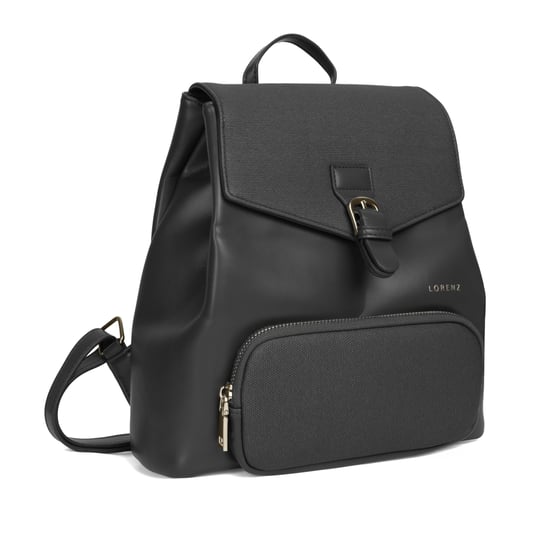 Women’s Small Backpack, Stylish Work School Rucksack Bag in Black - Image 3