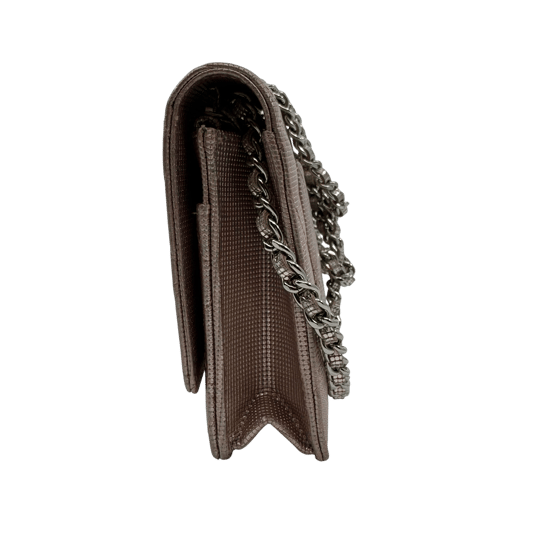 Chanel WOC Wallet on Chain Rosé Metallic Mesh Effect - Image 4