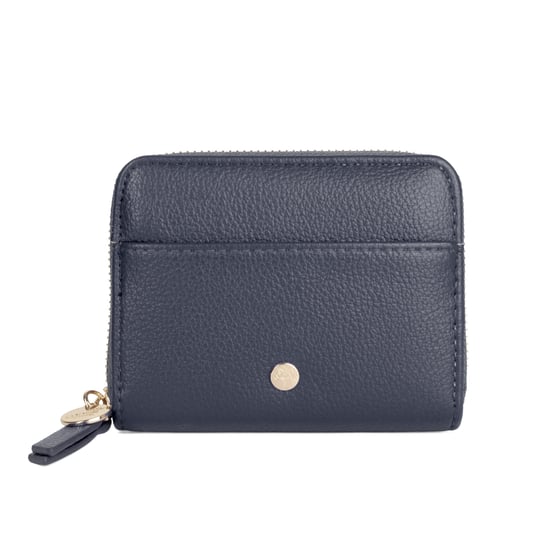 Women’s Small RFID Zip Around Purse, Card Coin Wallet in Navy - Image 6