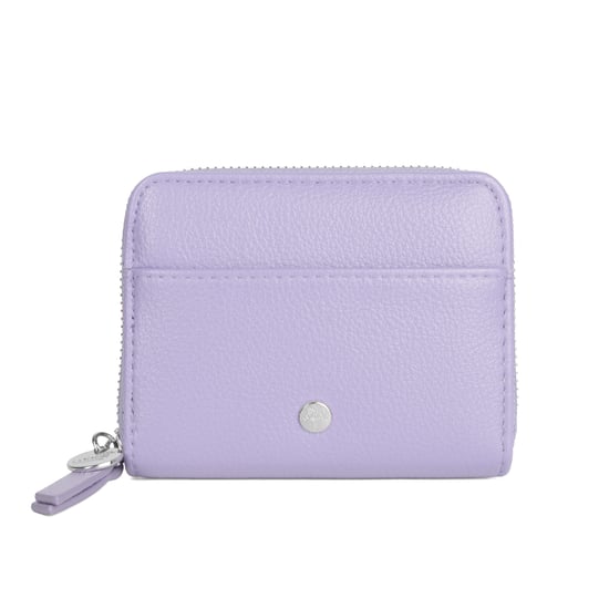 Women’s Small RFID Zip Around Purse, Card Coin Wallet in Purple - Image 6