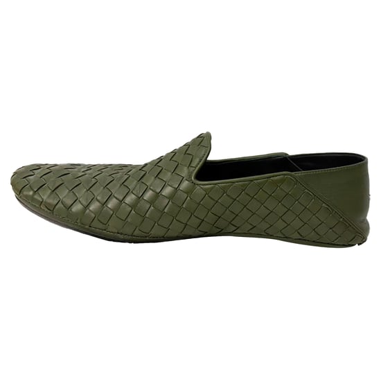 Bottega Veneta Intrecciato Convertible Slip-On Loafers in Olive Leather - Image 3