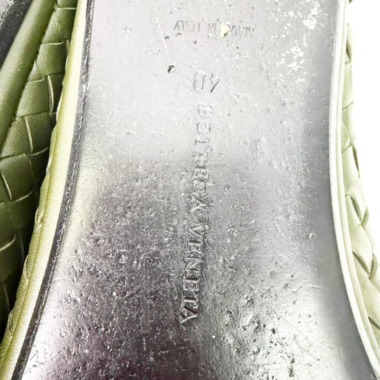 Bottega Veneta Intrecciato Convertible Slip-On Loafers in Olive Leather - Image 4