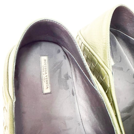 Bottega Veneta Intrecciato Convertible Slip-On Loafers in Olive Leather - Image 6