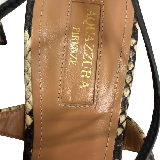 Aquazzura Snakeskin-Effect Self-Tie Pumps in Multicolor Leather - Image 6