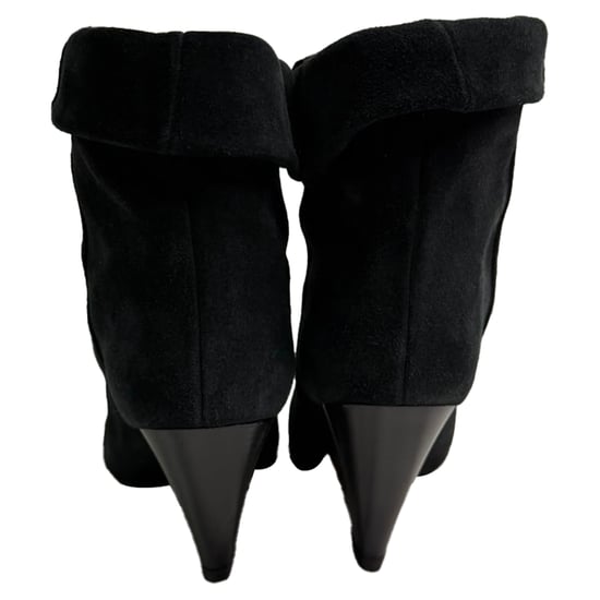 Isabel Marant Pointed-Toe Ankle Boots in Black Suede - Image 6