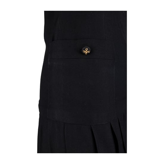 Chanel Plisséjurk met Band - '80s - Image 6