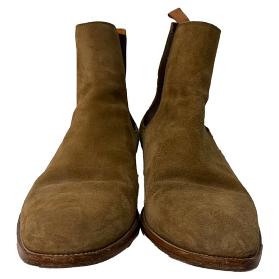 Saint Laurent Wyatt Chelsea Ankle Boots in Brown Suede - Image 2