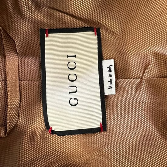 Gucci GG Web Single-Breasted Coat in Brown Wool - Image 5