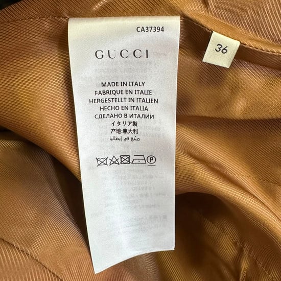 Gucci GG Web Single-Breasted Coat in Brown Wool - Image 6