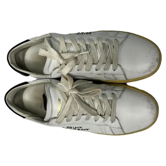 Saint Laurent Court Classic SL/06 Sneakers in White Calf Leather - Image 5
