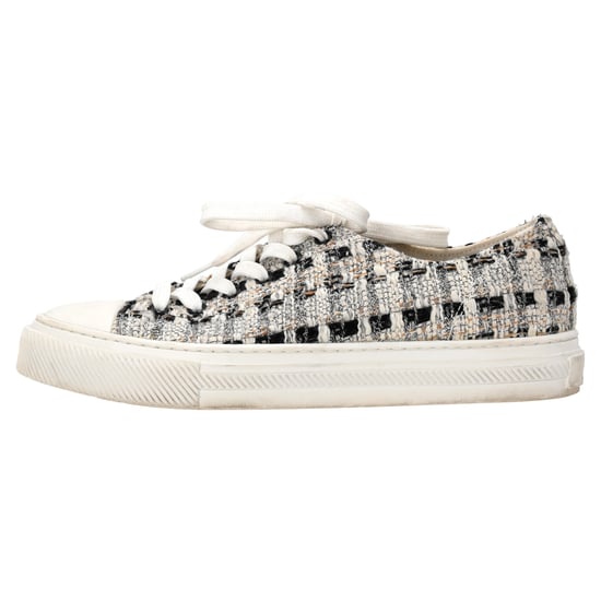 Stuart Weitzman Goldie Sneakers in Multicolor Tweed - Image 2