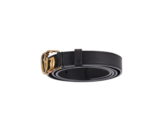 Gucci GG Marmont riem in zwart leer - Image 6