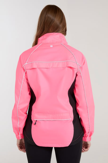 'Adrenaline' Women's Cycling Jacket Waterproof Breathable Sports Coat Pink - Image 4