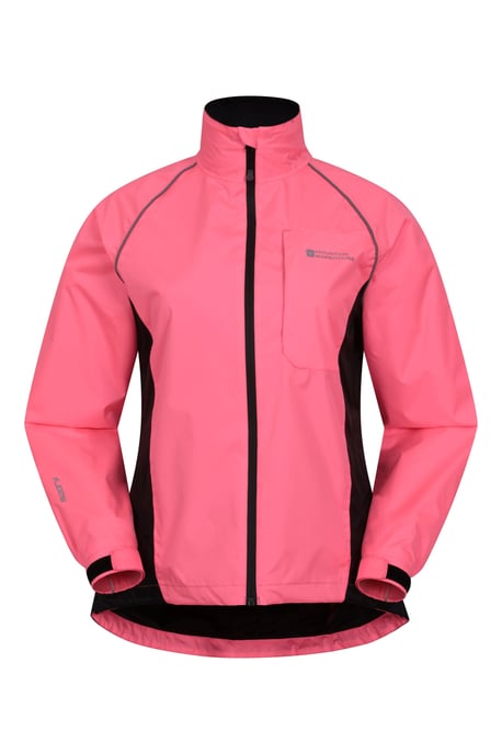 'Adrenaline' Women's Cycling Jacket Waterproof Breathable Sports Coat Pink - Image 5