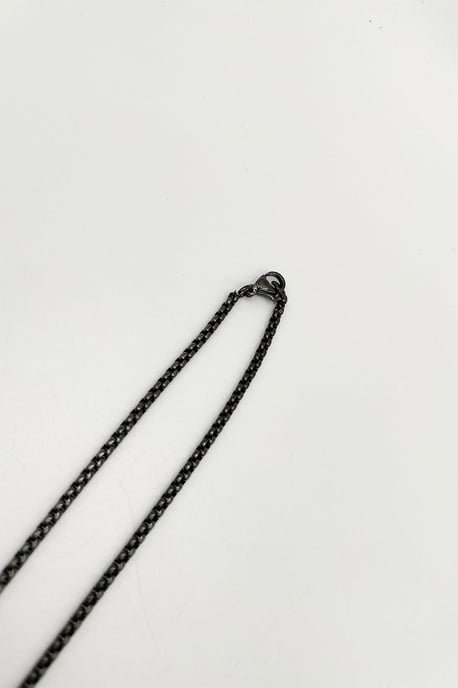 Cross Pendant Necklace in Black - Image 5