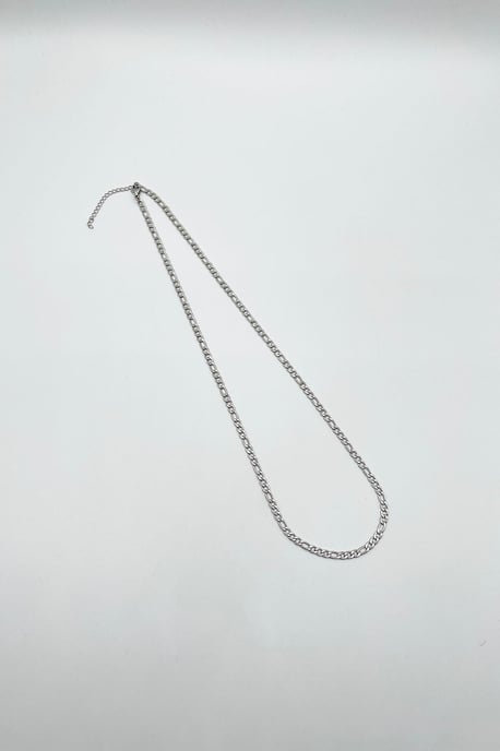 Figaro Chain Necklace in Silver - Image 4