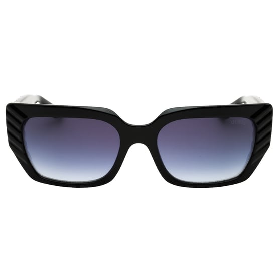 Guess Shiny Black Frame Gradient Smoke Lens Sunglasses - Image 1