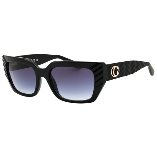 Guess Shiny Black Frame Gradient Smoke Lens Sunglasses - Image 2