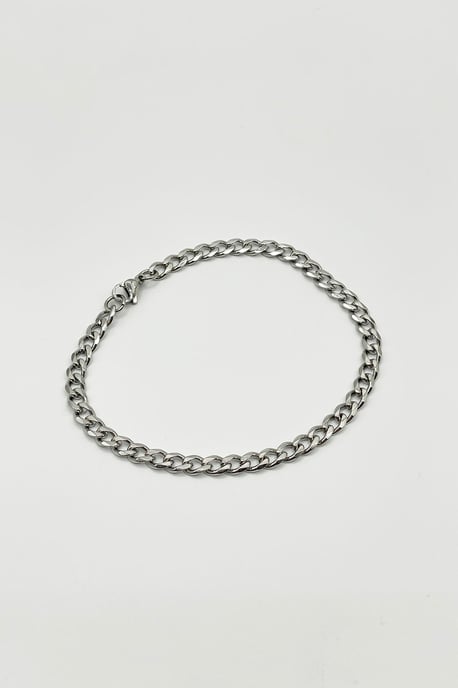 Cuban Bracelet in Silver 5mm - Image 3