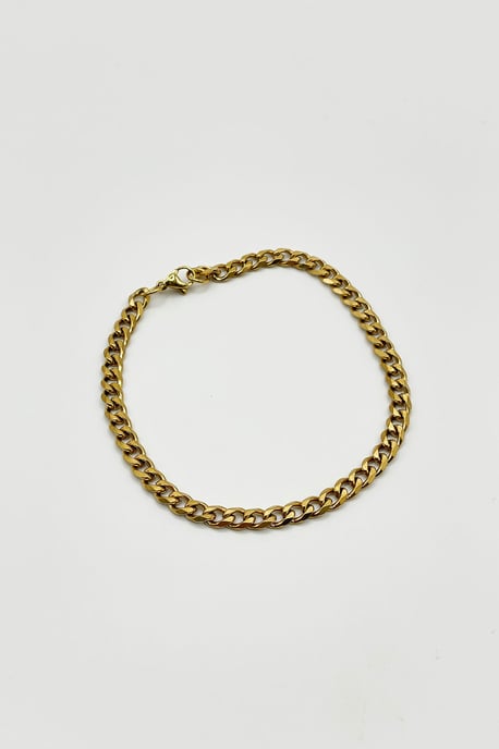 Cuban Bracelet in Gold 5mm - Image 3