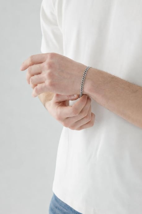 Chain Bracelet in Silver - Image 2