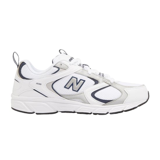 New Balance Dames 408 V1 leren sportschoenen (Wit, Marine) - Image 1