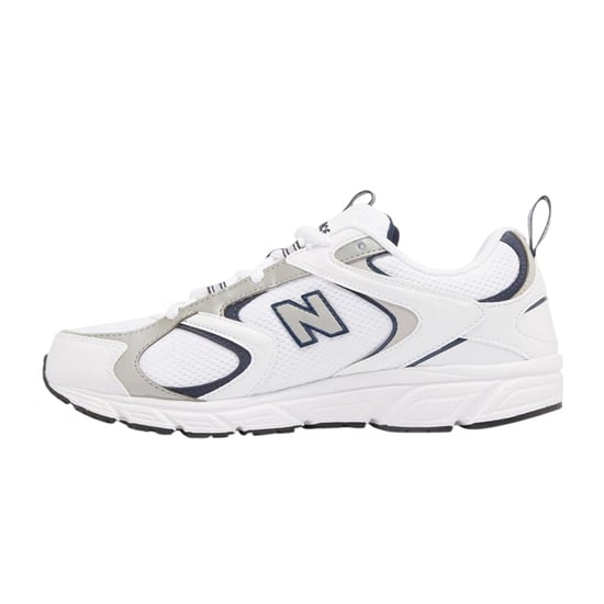 New Balance Dames 408 V1 leren sportschoenen (Wit, Marine) - Image 2